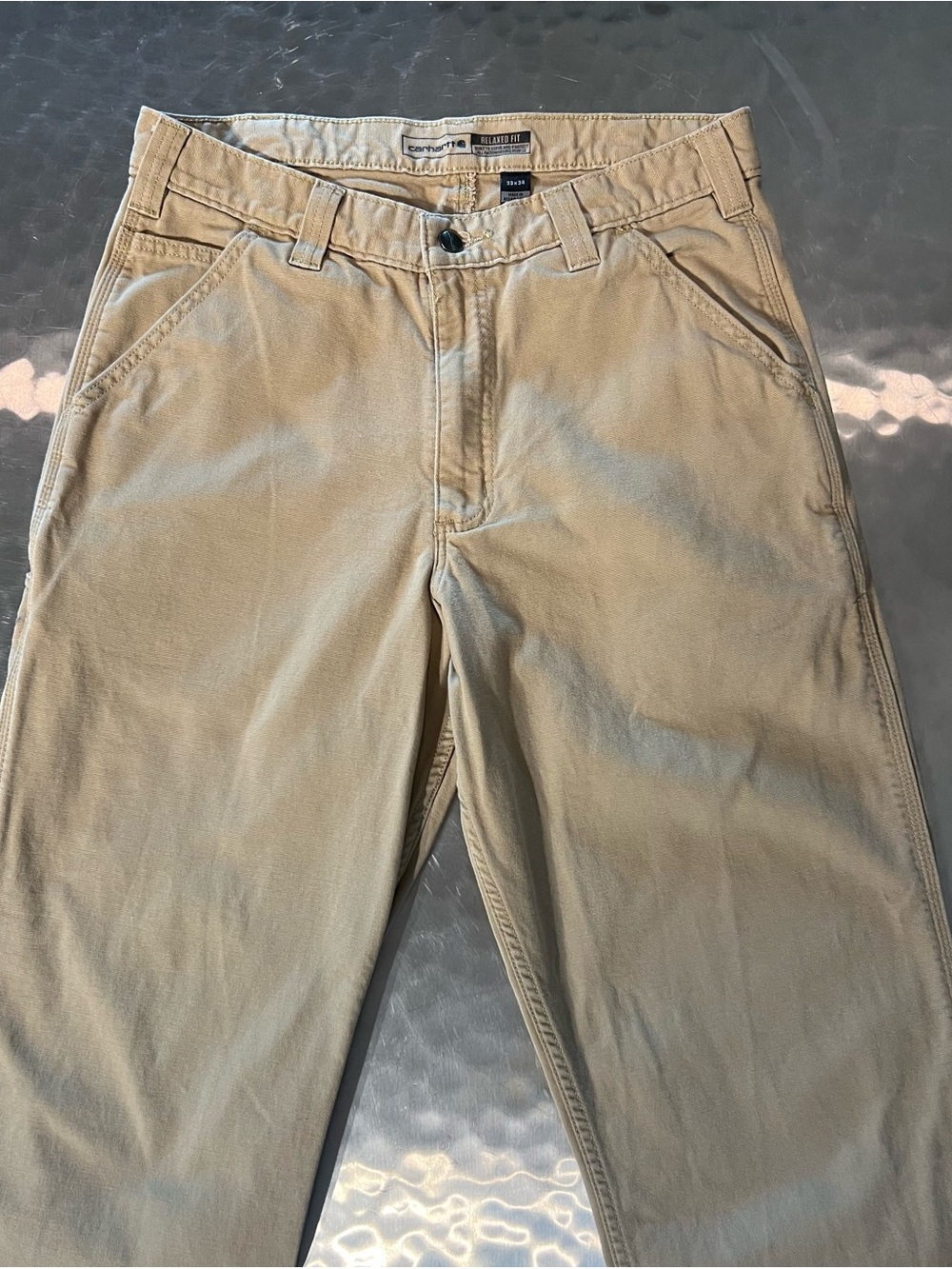Carhartt Rugged Flex Relaxed Fit Canvas Work Pant Size 32x33 - Picture 2 of 9